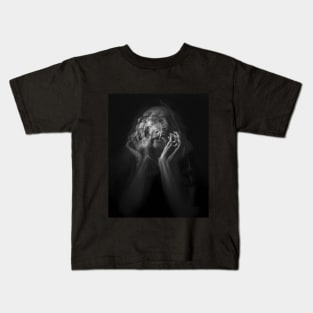 scary, screaming face Kids T-Shirt